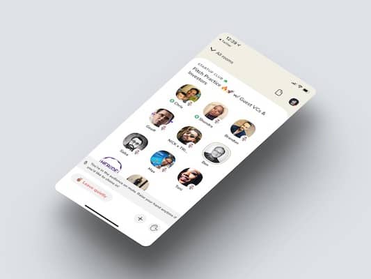 Minimal phone with mockup with adjusted perspective